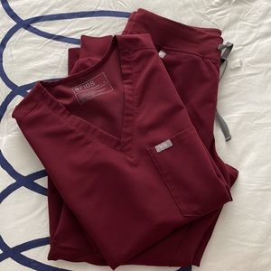 Fig Scrub Set burgundy